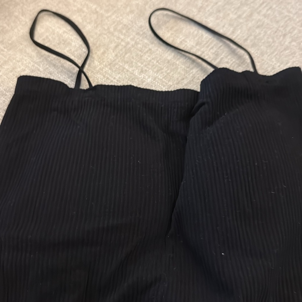 Commense Black Ribbed Camisole - Picture 2 of 2
